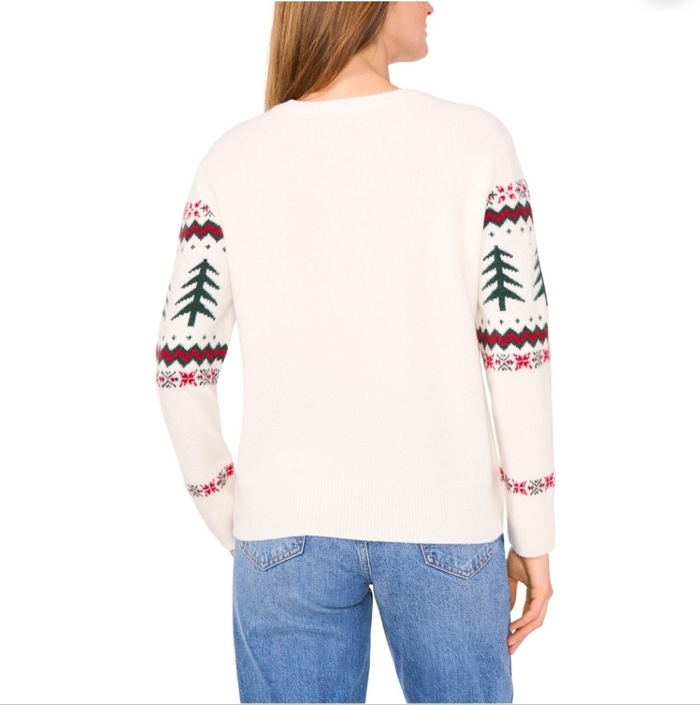 NWT Vince Camuto Women's Holiday Red Truck Sweater Size XXL - Picture 3 of 7